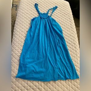 Blue Sundress. Perfect for the beach.